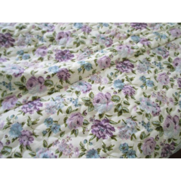 Vintage Waverly Quaker Lady Quilted Floral Bedspread Full Size Retired Fabric GU - Picture 14 of 16